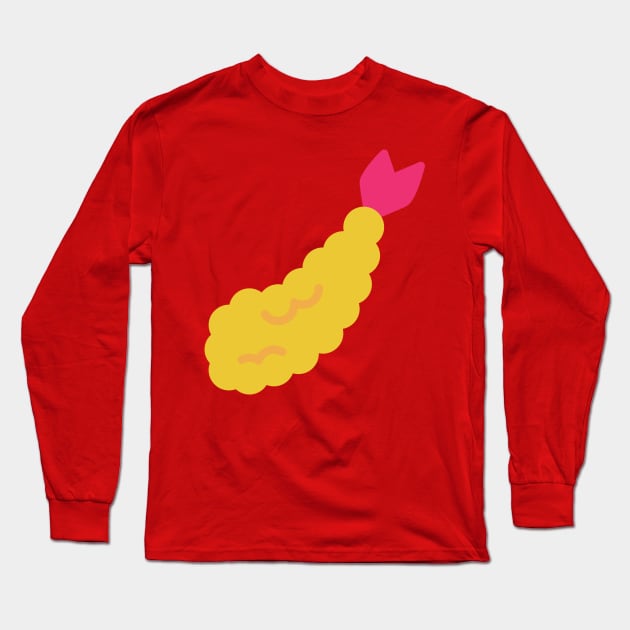 Tempura shrimp cute Long Sleeve T-Shirt by InkyArt